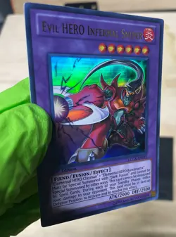 Yugioh Evil HERO Infernal Sniper LCGX-EN071 Ultra Rare 1st Ed - Image 4