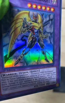 Yugioh Elemental HERO Darkbright LCGX-EN063 1st Edition Super Rare - Image 2