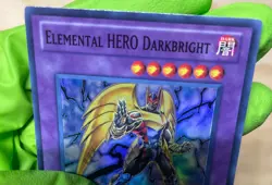Yugioh Elemental HERO Darkbright LCGX-EN063 1st Edition Super Rare - Image 4
