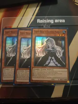 *** 3X GHOST BELLE & HAUNTED MANSION 3X *** PLAYSET SUPER RARE RA01-EN011 YUGIOH - Image 1