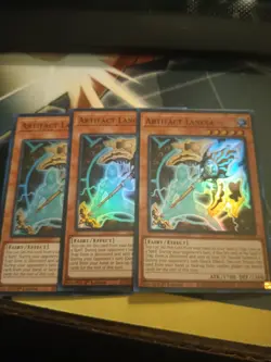 yugioh artifact lancea super rare 3x ra01-en006 playset RA01 - Image 1