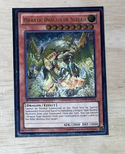 Yugioh Hieratic Dragon Of Sutekh GAOV-EN025 1st ED Ultimate Rare LP - Image 1