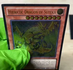 Yugioh Hieratic Dragon Of Sutekh GAOV-EN025 1st ED Ultimate Rare LP - Image 4