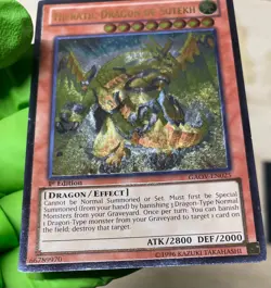 Yugioh Hieratic Dragon Of Sutekh GAOV-EN025 1st ED Ultimate Rare LP - Image 5