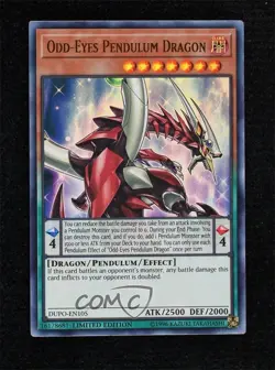 UR - Odd-Eyes Pendulum Dragon Limited Edition YuGiOh Duel Power #DUPO-EN105 0b3 - Image 1