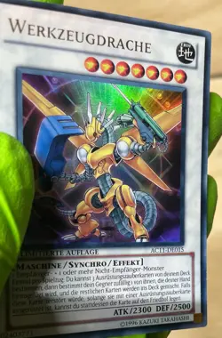 AC11-DE015 Power Tool Dragon Ultra Rare GERMAN 1st Edition NM Yugioh Card - Image 4