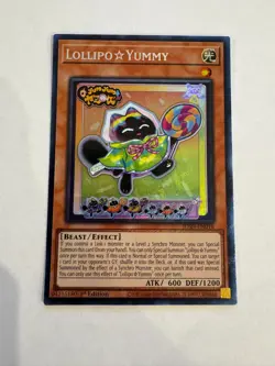 yugioh lollipo yummy collector's rare jush-en018 jush - Image 1