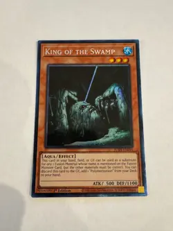 yugioh king of the swamp collector's rare jush-en046 jush - Image 1