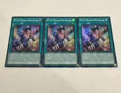 yugioh k9-lc release restraint super rare 3x jush-en038 jush - Image 1