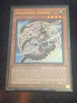 yugioh dracotail lukias ultra rare jush-en001 jush - Image 1