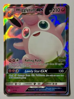 Wigglytuff GX 42/68 (NM) Ultra Rare Sun & Moon: Hidden Fates 2019 Pokemon Card - Image 1