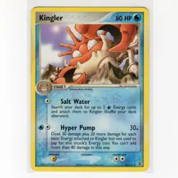 Pokemon TCG Kingler 26/112 EX FireRed/LeafGreen Regular Rare Card EN-MP 2004 - Image 1