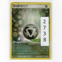 Pokemon TCG Metal Energy 88/106 EX Emerald Reverse Holo Rare Card EN-DMG 2005 - Image 3