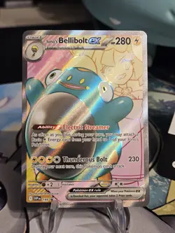 Iono’s Bellibolt ex SVP 194 Black Star Promo Full Art NM Pokemon Card - Image 1