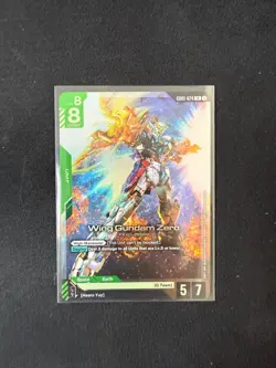 Wing Gundam Zero - GD01-024 LR GUNDAM TCG CARD GAME FOIL ENGLISH NEWTYPE RISING - Image 1