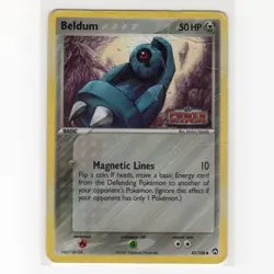 Pokemon TCG Beldum 45/108 EX Power Keepers Reverse Holo Common Card EN-DMG 2007 - Image 1