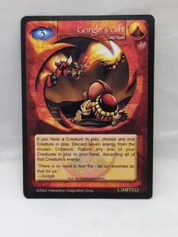 Gorgle's Gift Magi Nation Duel Limited Promo Card - Image 1