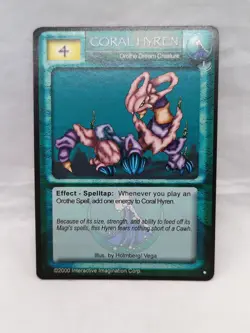 Coral Hyren Magi Nation Duel 1st Edition Rare Card - Image 1