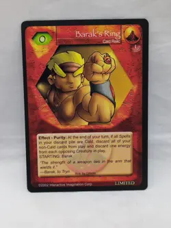 Barak's Ring Magi Nation Duel Limited Promo Card - Image 1
