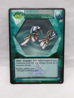 Orothean Gloves Magi Nation Duel 1st Edition Rare Card - Image 1