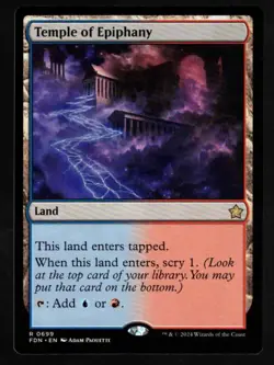 1 x Temple of Epiphany-Magic the Gathering-MTG-Foundations-Near Mint-rare - Image 1