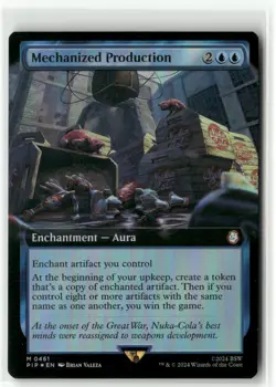 Mechanized Production Extended Art FOIL - Fallout MTG NM - Image 1