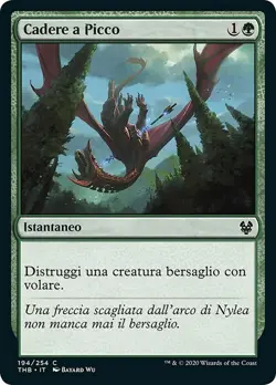 MTG Magic THB Theros Beyond Death - 1x ITA NM 194 C Cadere a Picco - Image 1