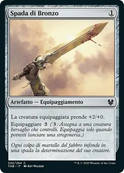 MTG Magic THB Theros Beyond Death - 1x ITA NM 232 C Spada di Bronzo - Image 1