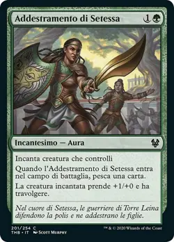MTG Magic THB Theros Beyond Death - 1x ITA NM 201 C Addestramento di Setessa - Image 1