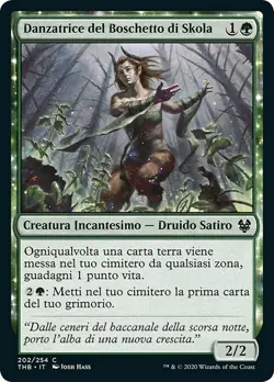 MTG Magic THB Theros Beyond Death - 1x ITA NM 202 C Danzatrice del Boschetto - Image 1