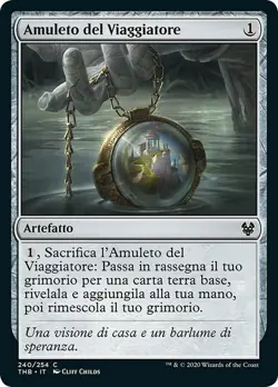 MTG Magic THB Theros Beyond Death - 1x ITA NM 240 C Amuleto del Viaggiatore - Image 1