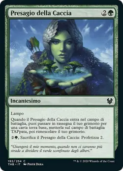 MTG Magic THB Theros Beyond Death - 1x ITA NM 192 C Presagio della Caccia - Image 1