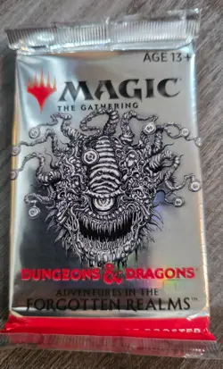 Factory Sealed MTG D&D Adventures in the Forgotten Realms Collector Booster Pack - Image 1