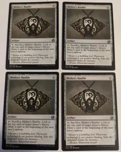 MTG English 4x Magic Cards Near Mint MISHRA'S BAUBLE from Iconic Masters - Image 1