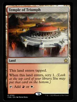 1 x Temple of Triumph-Magic the Gathering-MTG-Foundations-Near Mint-rare - Image 1