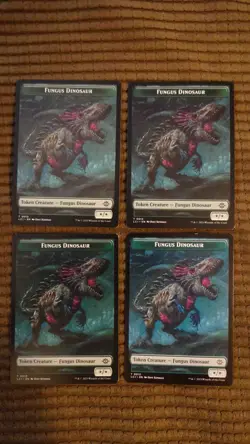 Magic: the Gathering / MtG Fungus Dinosaur Token (*/*) x4 Lost Caverns of Ixalan - Image 1