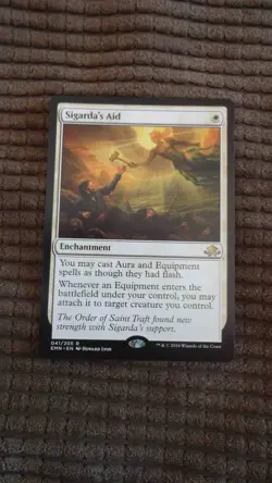 Magic: the Gathering / MtG Sigarda's Aid x1 Eldritch Moon - Image 1