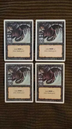 Magic: the Gathering / MtG Dark Ritual x4 Revised - Image 1