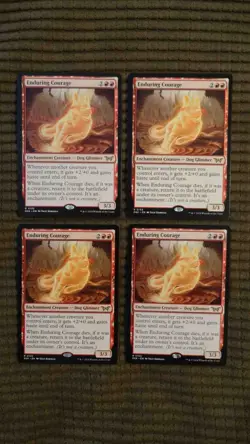 Magic: the Gathering / MtG Enduring Courage x4 Duskmourn - Image 1