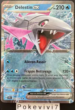 Carte Pokemon DELESTIN 043/159 EX EV9 Ecarlate et Violet 9 JTG FR NEUF - Image 1