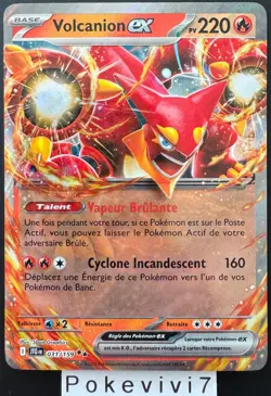Carte Pokemon VOLCANION 031/159 EX EV9 Ecarlate et Violet 9 JTG FR NEUF - Image 1