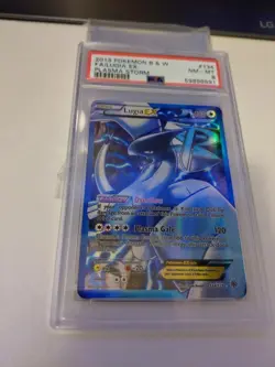 Pokemon Plasma Storm Lugia EX Full Art B&W PSA 8 NM-MT - Image 3