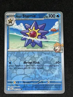 Misty's Starmie 047/182 Sv10: Destined Rivals Reverse Holo - Pokemon TCG 2025 - Image 1