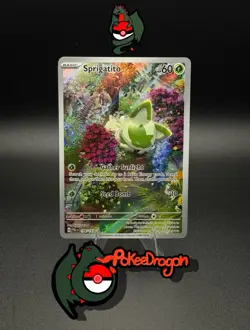 Pokemon TCG - Sprigatito #196/193 Sv02: Paldea Evolved - Illustration Rare - NM - Image 1