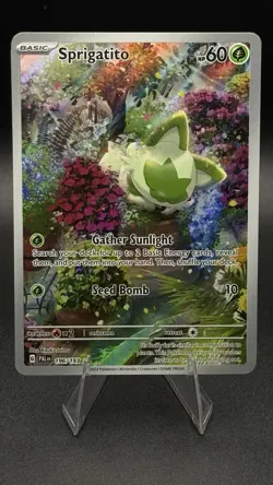 Pokemon TCG - Sprigatito #196/193 Sv02: Paldea Evolved - Illustration Rare - NM - Image 2