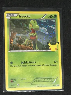 2021 Pokemon McDonalds 25th Anniversary Treecko Foil/Holo #3/25 rare - Image 1