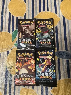 12 Pokemon Shining Fates 12 Booster Packs Lot New Factory Sealed 2021 Pokemon - Image 2