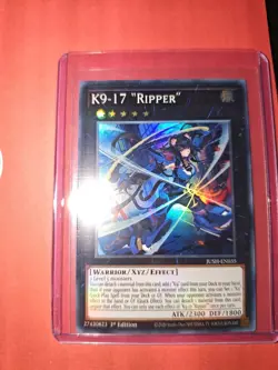 JUSH-EN035 K9-17 ''Ripper'' Super Rare 1st Ed YuGiOh - Image 1