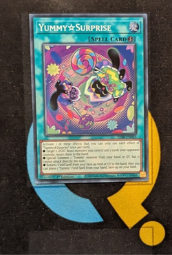 JUSH-EN025 Yummy☆Surprise Super Rare 1st Ed YuGiOh - Image 1