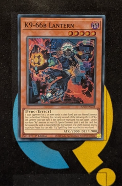 JUSH-EN033 K9-66b Lantern Super Rare 1st Ed YuGiOh - Image 1